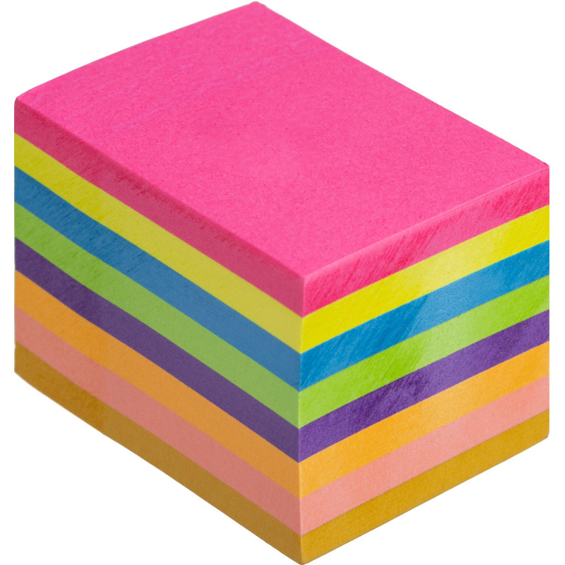 Стикеры Attache Economy с клеев.краем 38x51 мм, 400 лист, 8 неоновых цв