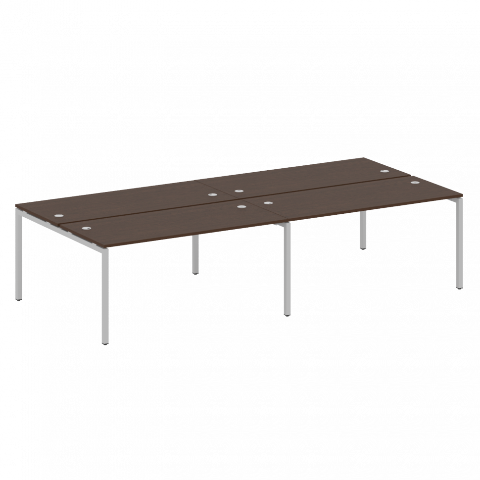 Metal System Quattro Рабочая станция на 4 места на П-образном м/к 40БП.СМ-4.4 Венге Цаво/Металл Серы Metal System Quattro Рабочая станция на 4 места на П-образном м/к 40БП.СМ-4.4 Венге Цаво/Металл Серы