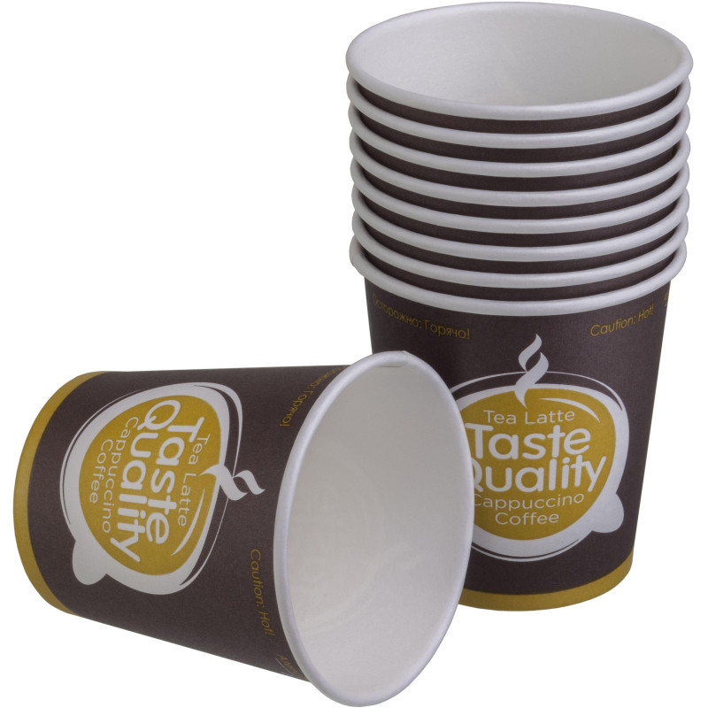 Стакан одноразовый бум однослойный d-62мм 100мл TasteQuality 60 шт/уп