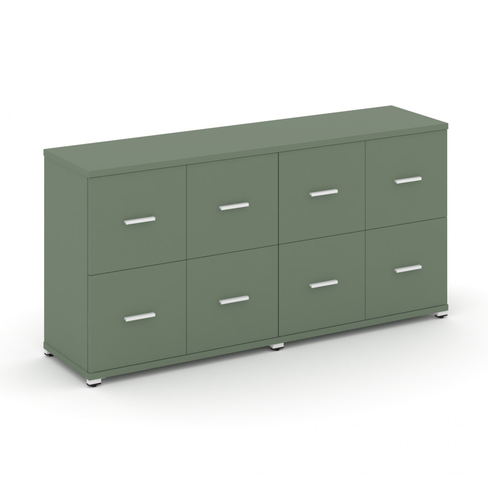 Concept Шкаф 2 широкие секции, 2 нишии CN.STS-222 W Кобо/Металл Белый 1668*420*818