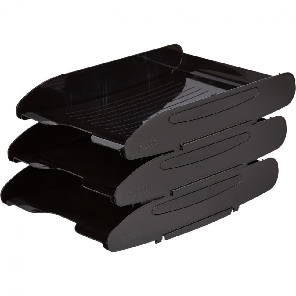 Лоток горизонтальный Attache Элегант черный 340х255х63 Лоток горизонтальный Attache Элегант черный 340х255х63