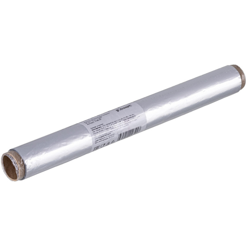 Фольга пищевая алюминиевая, 29 см х 10 м 8 мкм Комус