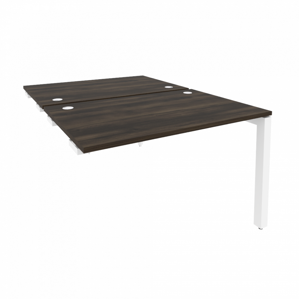 Onix Стол-приставка двойной на П-образном м/к к опорным элем. O.MP-D.SPR-2.8 Дуб Мали/Металл Белый 1 Onix Стол-приставка двойной на П-образном м/к к опорным элем. O.MP-D.SPR-2.8 Дуб Мали/Металл Белый 1