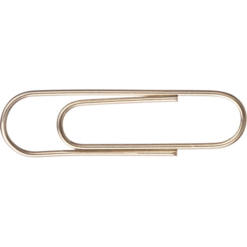 Скрепки Attache никелированные, 28 мм, негофрированные, 100 шт/уп