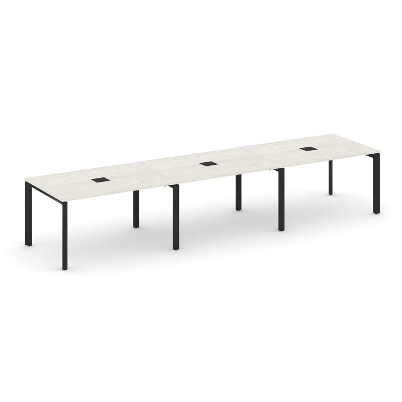 Style Project Стол переговорный SN-59P.SPRG-022 Дуб Наварра/Металл Черный 3540*980*750