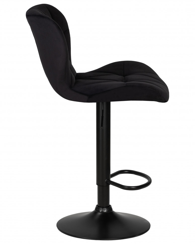 Стул барный DOBRIN BARNY BLACK, черный велюр (MJ9-101)
