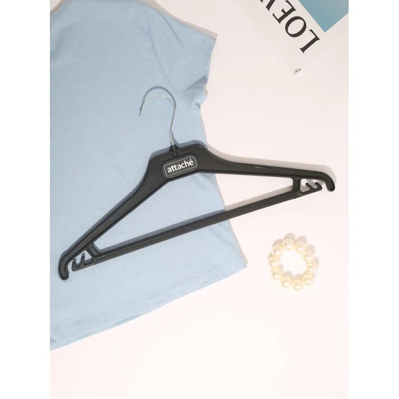 Вешалка-плечики VP_ для легк.одежды Attache,С025, пласт,чер,р.44-46, 5шт/уп