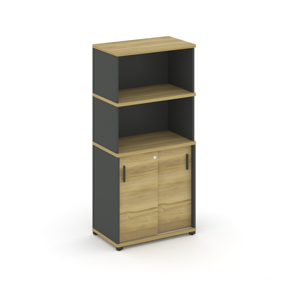 Concept Шкаф-купе опорный/приставной с надставкой выс. CN.SOPK-003 A Дуб Винченцо/Антрацит/Металл Ан Concept Шкаф-купе опорный/приставной с надставкой выс. CN.SOPK-003 A Дуб Винченцо/Антрацит/Металл Ан