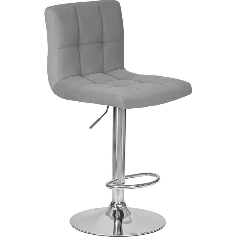 Стул барный 0MX_LO_DOBRIN CANDY LM-5006_CH-M_V-MJ9-75 серый велюр