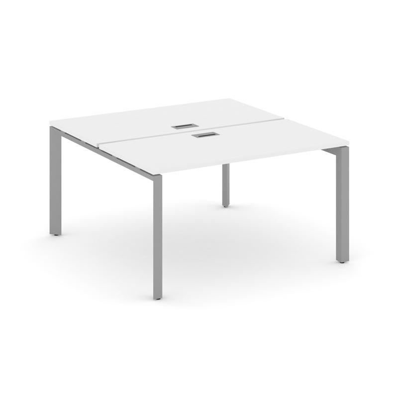 Style Project Рабочая станция двухсторонняя SN-59P.DRS-024 Белый/Металл Серый/Серебро Заглушка 1580*