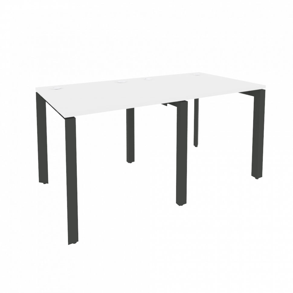 Onix Рабочая станция на П-образном м/к O.MP-RS-2.0.8 Белый Бриллиант/Металл Антрацит 1560*800*750