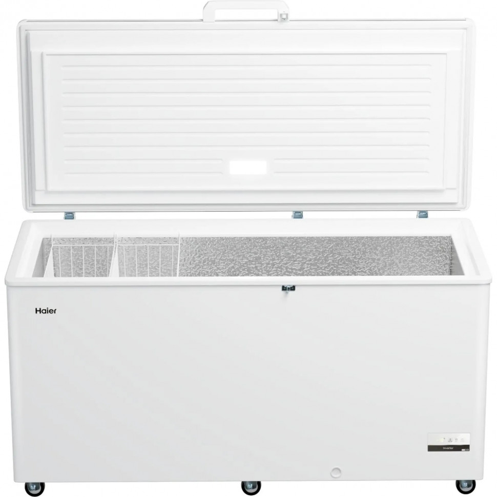 Морозильный ларь Haier HCE520RFC, глухая крышка, LED подсветка