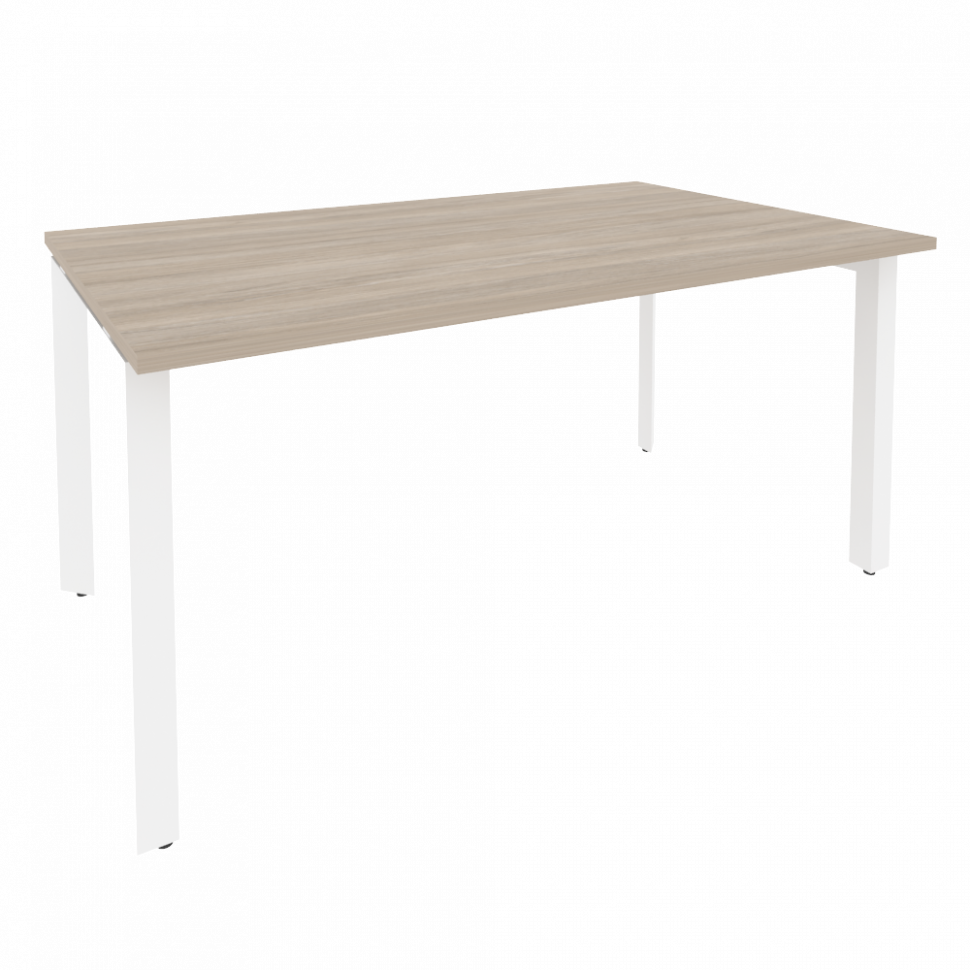 Onix Стол переговорный O.MP-PRG-1.4 Дуб Аттик/Металл Белый 1580*980*750 Onix Стол переговорный O.MP-PRG-1.4 Дуб Аттик/Металл Белый 1580*980*750