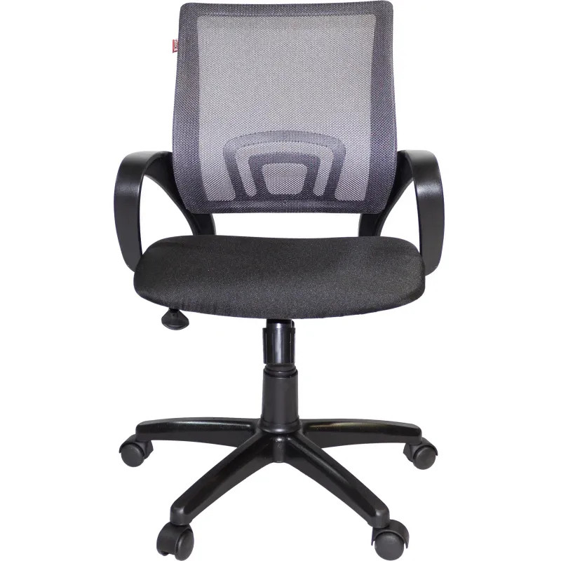 Кресло VT_EChair-304 TC Net ткань черн/сетка серая, пластик