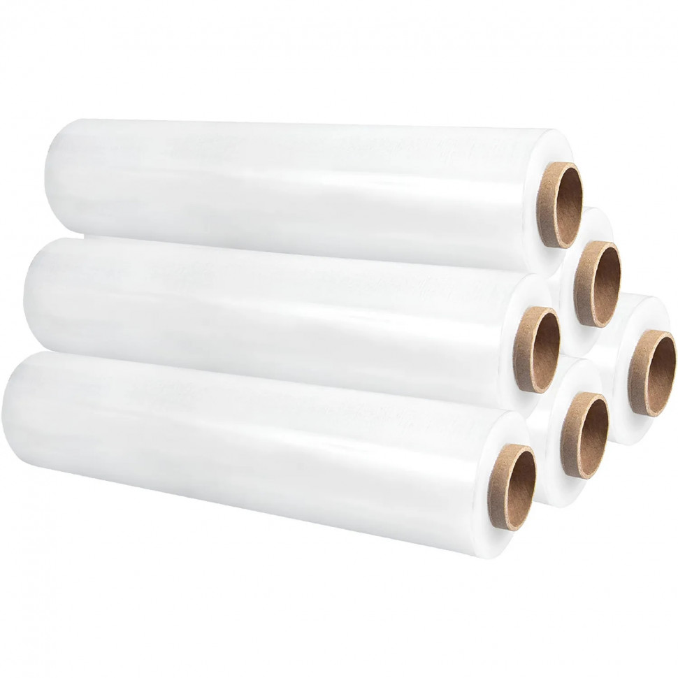 Стрейч-пленка втор.сыр для ручн.уп 20мкм 50см 217м 2кг нетто белая(6 шт/уп)