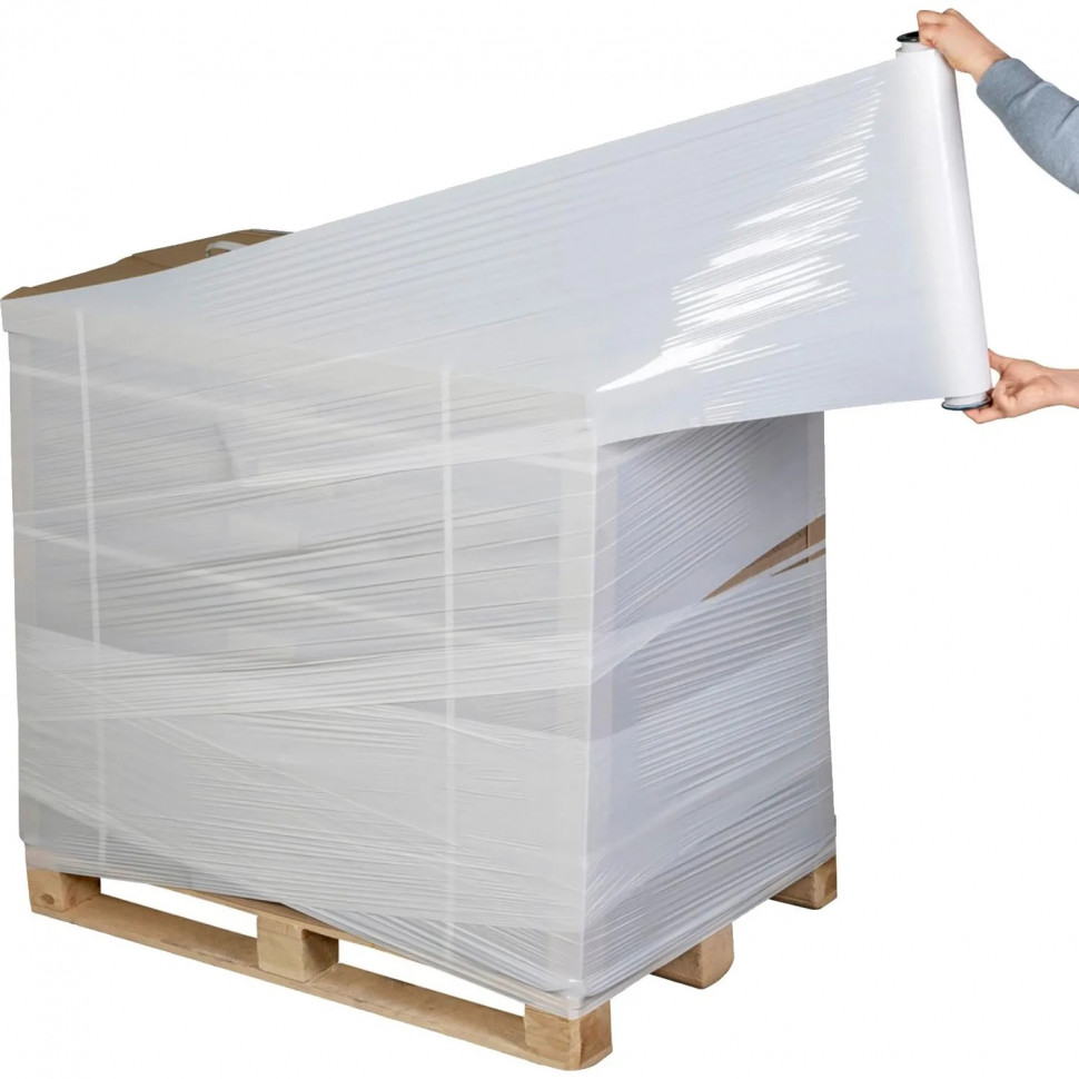 Стрейч-пленка втор.сыр для ручн.уп 20мкм 50см 217м 2кг нетто белая(6 шт/уп)