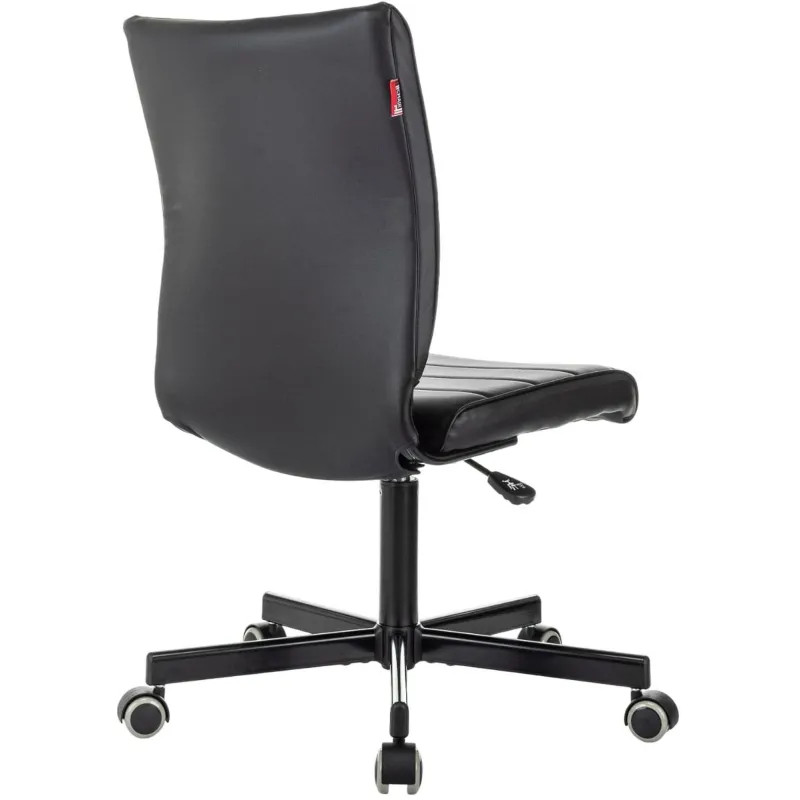 Кресло VB_EChair 303 PU черный эко.кожа крестов. металл черный