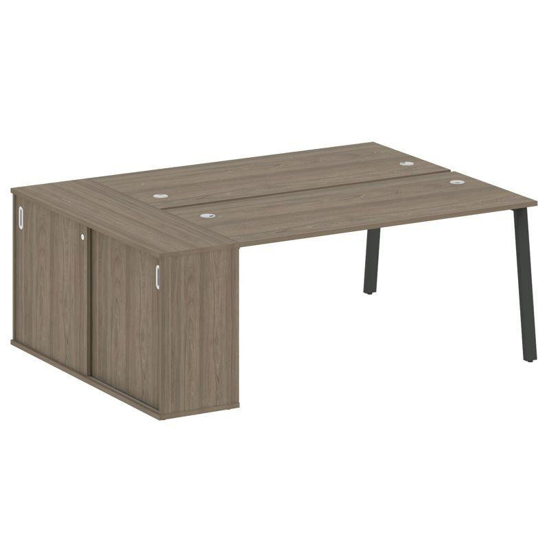 Metal System Рабочая станция с шкафом-купе на А-образном м/к БА.РС-СШК-1.4 Т Вяз Благородный/Металл Metal System Рабочая станция с шкафом-купе на А-образном м/к БА.РС-СШК-1.4 Т Вяз Благородный/Металл