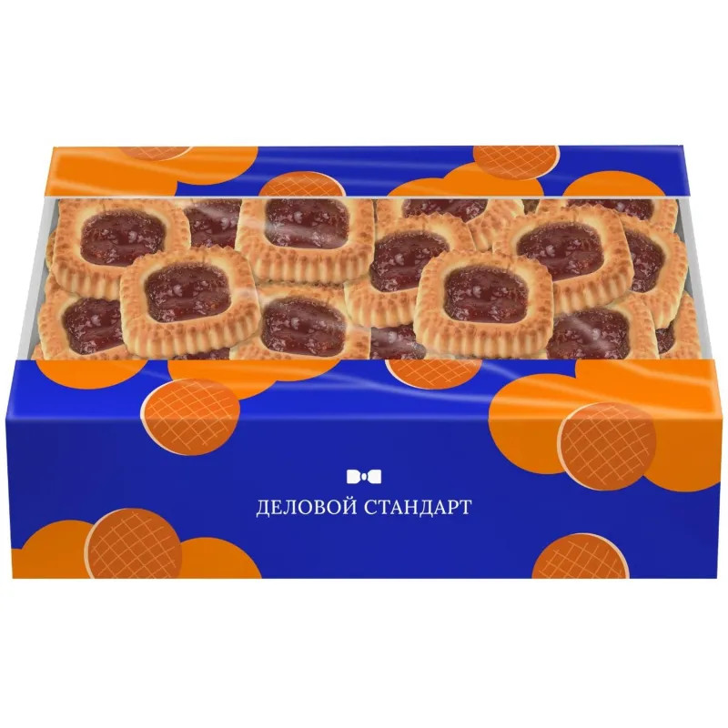Печенье Деловой Стандарт Сдобное лукошко вишня-черешня 750г