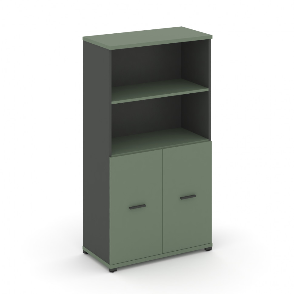 Concept Шкаф 1 широкая секция, 4 ниши CN.STS-411 A Кобо/Антрацит/Металл Антрацит 836*420*1554