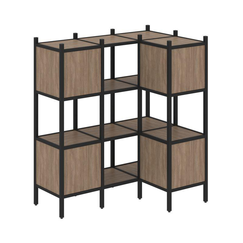 Loft Угловой внутренний стеллаж VR.L-29 Дуб Аризона/Металл Черный 1278*862*1458 Loft Угловой внутренний стеллаж VR.L-29 Дуб Аризона/Металл Черный 1278*862*1458