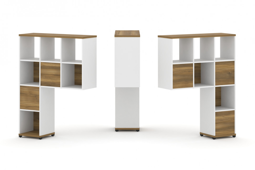 Concept Надставка высокая CN.DNV-003 Сандал Янтарный/Белый Бриллиант/Металл Черный 1099*350*1486