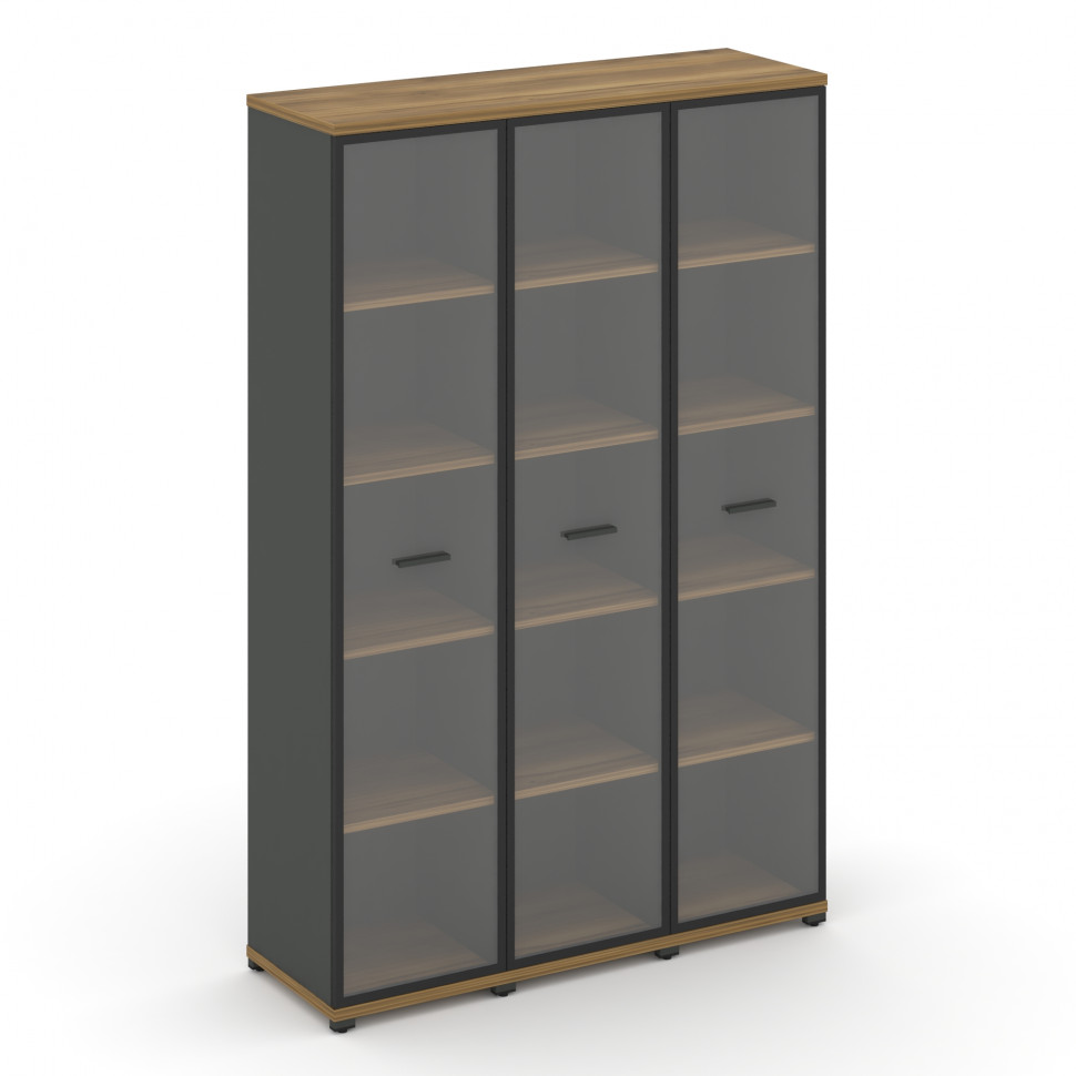 Concept Шкаф 3 узкие секции, 5 ниш CN.STU-538 RPB A Сандал Янтарный/Антрацит/Металл Антрацит/Прозрач Concept Шкаф 3 узкие секции, 5 ниш CN.STU-538 RPB A Сандал Янтарный/Антрацит/Металл Антрацит/Прозрач