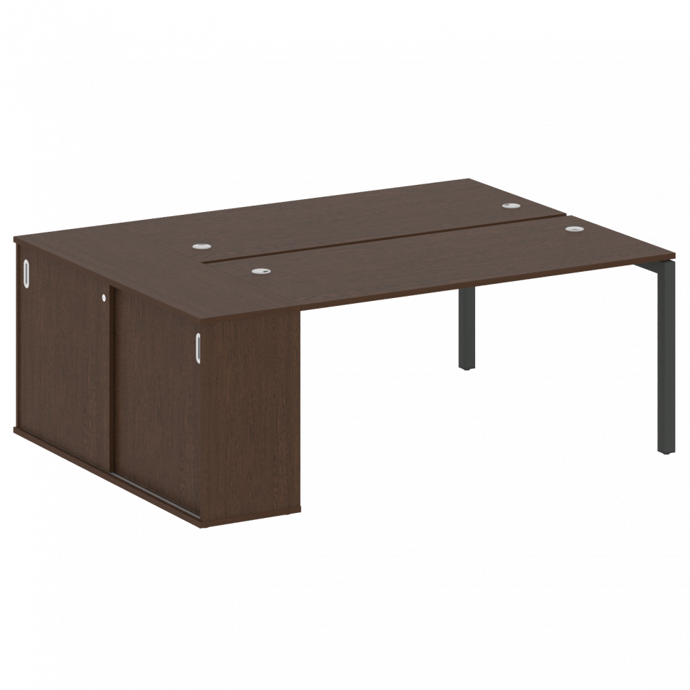 Metal System Quattro Рабочая станция с шкафом-купе на П-образном м/к 50БП.РС-СШК-1.4 Т Венге Цаво/Ме Metal System Quattro Рабочая станция с шкафом-купе на П-образном м/к 50БП.РС-СШК-1.4 Т Венге Цаво/Ме