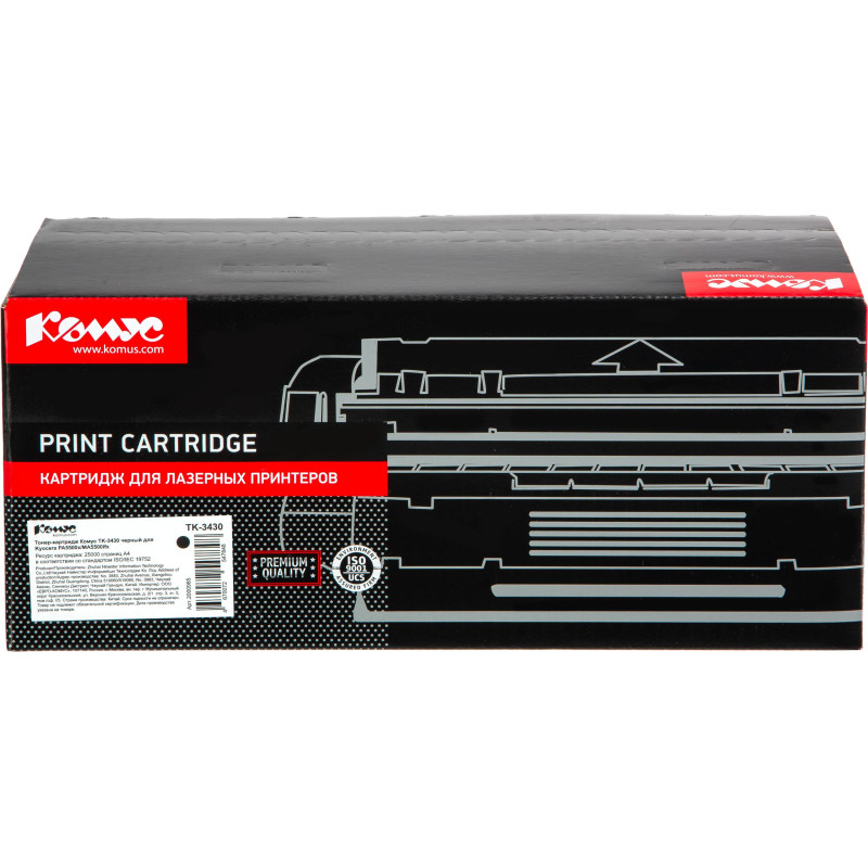 Тонер-картридж Комус TK-3430 чер. для Kyocera PA5500x/MA5500ifx