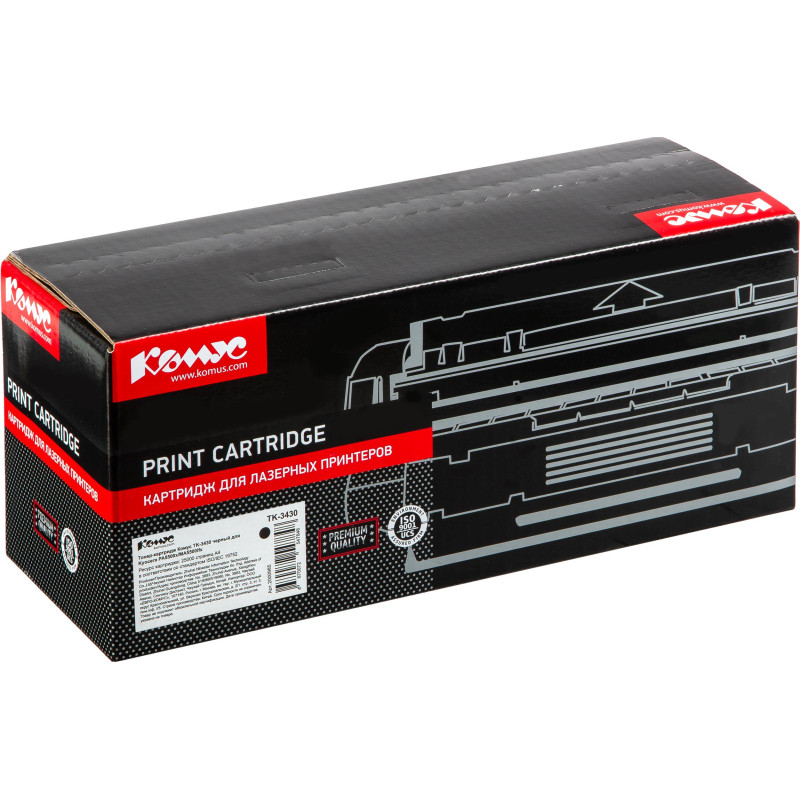 Тонер-картридж Комус TK-3430 чер. для Kyocera PA5500x/MA5500ifx