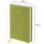 Ежедневник датированный 2024 А5 138x213 мм, BRAUBERG "Sparkle", под кожу, блестки, зеленый, 114933