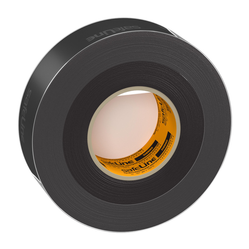 Изолента SafeLine THERMO 19мм х 20м х 0,18 мм черный, термостойкая (25266)