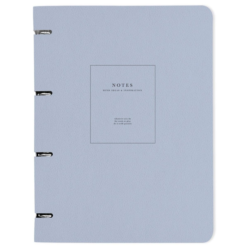 Тетрадь со сменным блоком А4,120л,Be Smart,Notes,голубой,N3759