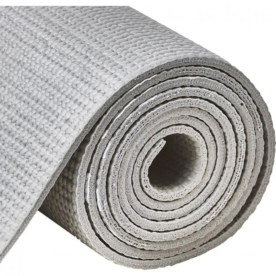 Коврик для йоги TORRES Relax 4, YL12224G, PVC 4 мм, нескольз, серый Коврик для йоги TORRES Relax 4, YL12224G, PVC 4 мм, нескольз, серый