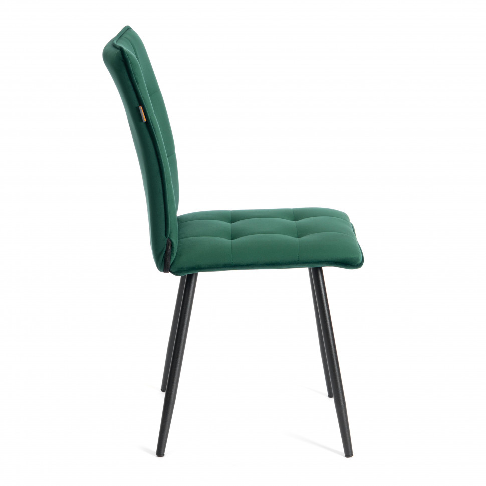 Стул обеденный Bari (2 шт. в упаковке) LT, велюр, Deep Forest (изумруд), 41х55х89 см