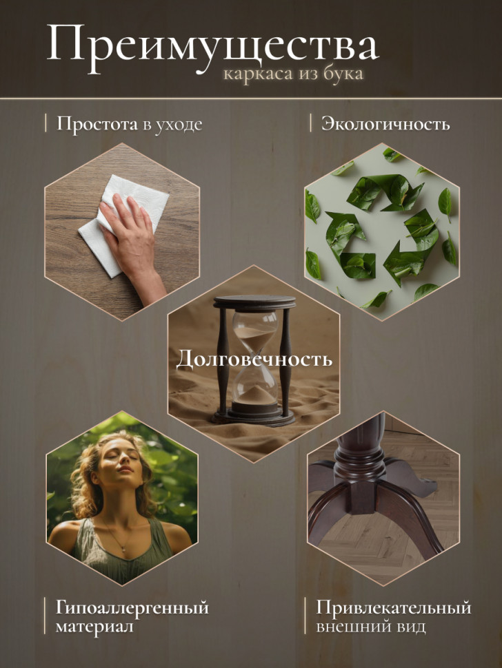 Стол STEFANO круглый бук, мдф, D90+30x77см, Tobacco Стол STEFANO круглый бук, мдф, D90+30x77см, Tobacco