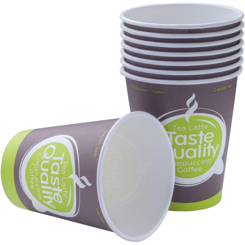 Стакан одноразовый бум однослойный d-70мм 165мл TasteQuality100шт/уп