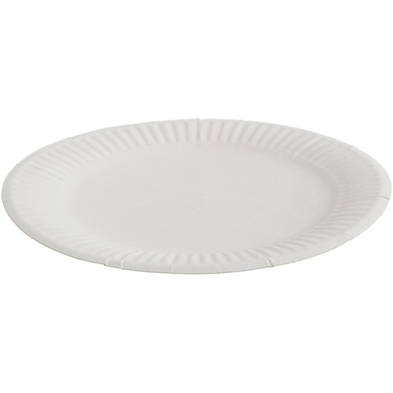 Тарелка одноразовая d170мм, бел., картон, 1000 шт/кор, 130011S/БУ