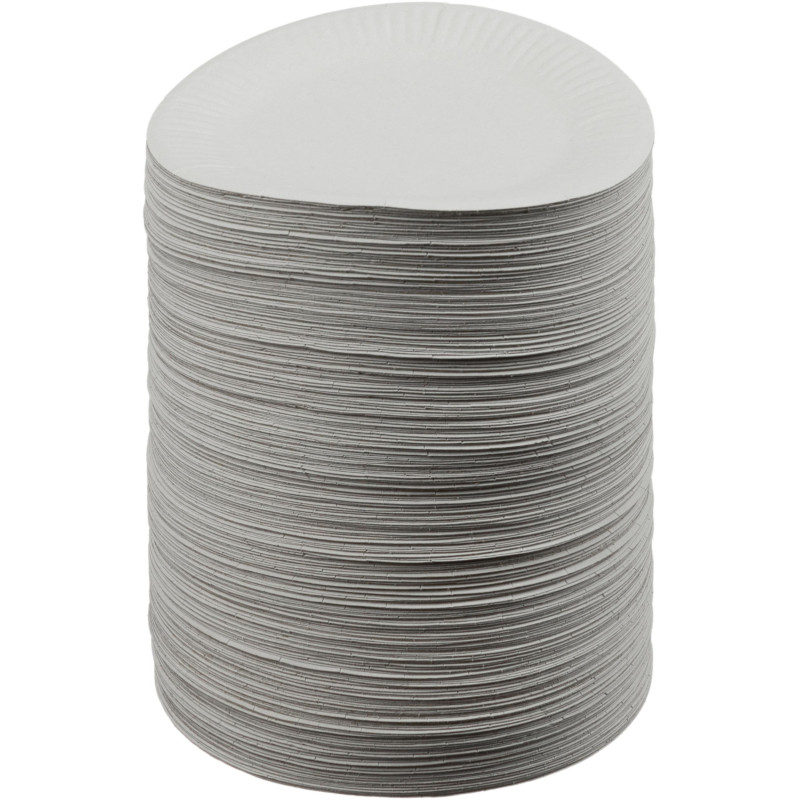 Тарелка одноразовая d170мм, бел., картон, 1000 шт/кор, 130011S/БУ