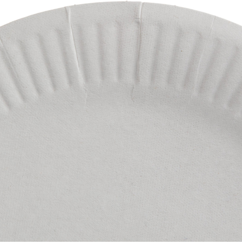 Тарелка одноразовая d170мм, бел., картон, 1000 шт/кор, 130011S/БУ