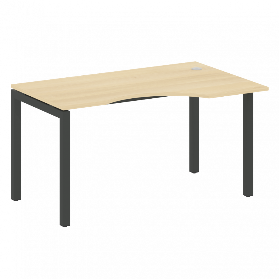 Metal System Quattro Стол криволинейный правый на П-образном м/к 50БП.СА-2 (R) Акация Лорка/Металл А Metal System Quattro Стол криволинейный правый на П-образном м/к 50БП.СА-2 (R) Акация Лорка/Металл А