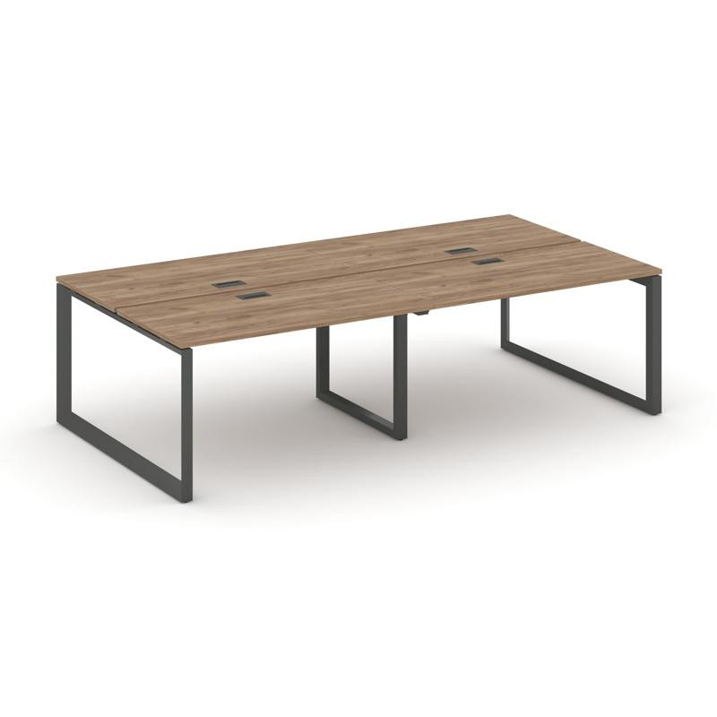 Style Project Рабочая станция двухсторонняя SN-59O.DRS-041 Дуб Табак/Металл Антрацит/Черный Заглушка