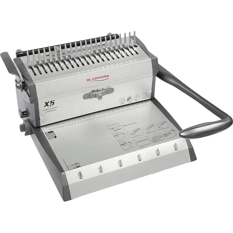 Брошюровщик Gladwork X5, А4, пл. (20/450л.) и мет. пруж (20/135л.)