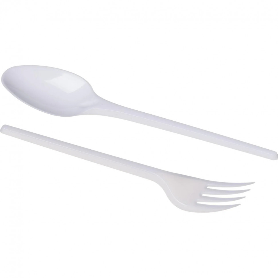 Набор столовых приборов 3в1 (в.,ст.л,салф.бел) бел,165мм 250шт/кор
