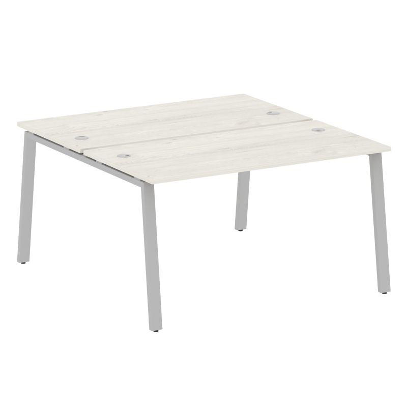 Metal System Рабочая станция на А-образном м/к БА.РАС-СП-2.3 Дуб Наварра/Металл Серый 1400*1475*750