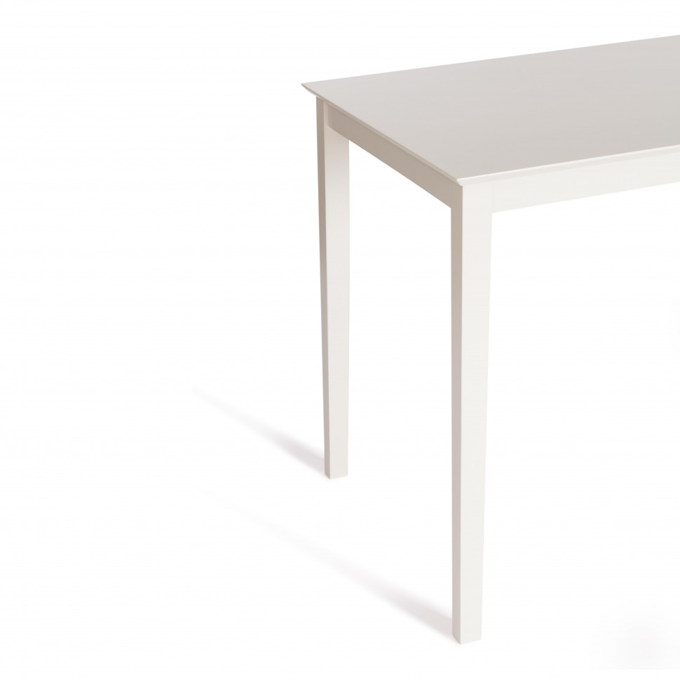 Обеденный комплект Хадсон (стол + 4 стула)/ Hudson Dining Set дерево гевея/мдф, стол: 110х70х75см / стул: 44х42х89см, ivory white (слоновая кость), ткань кор.-зол