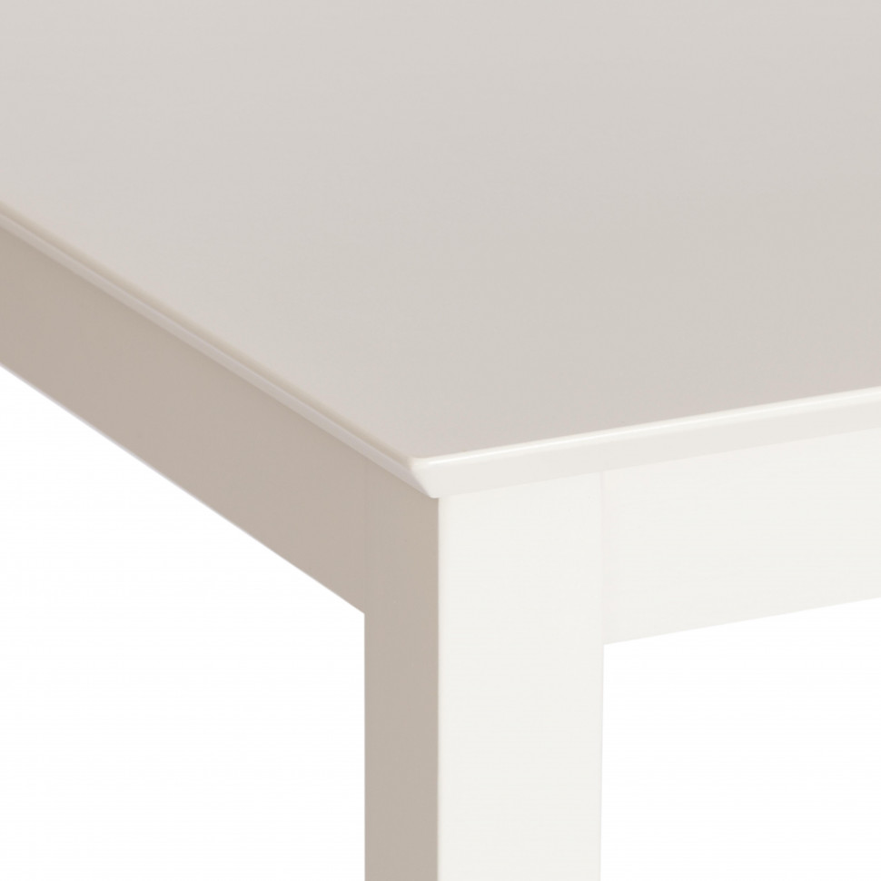 Обеденный комплект Хадсон (стол + 4 стула)/ Hudson Dining Set дерево гевея/мдф, стол: 110х70х75см / стул: 44х42х89см, ivory white (слоновая кость), ткань кор.-зол
