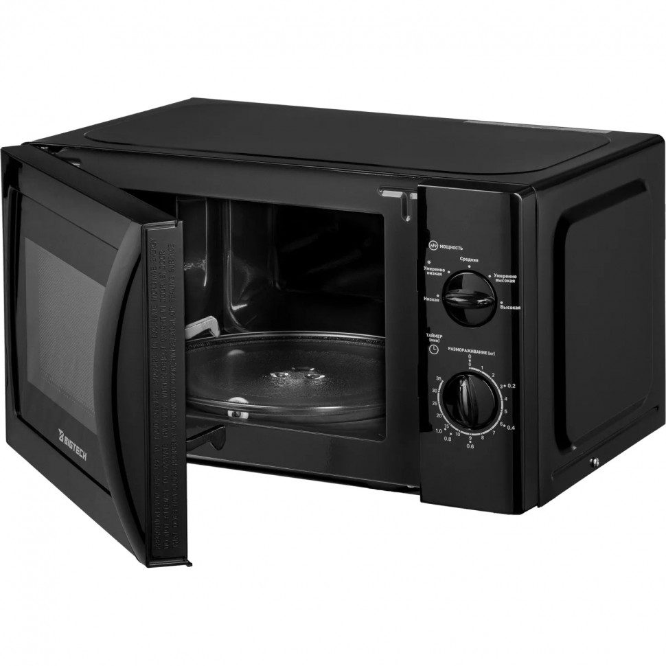 Микроволновая печь BigTech DWMWO101B, 20л., 700 вт. Черный