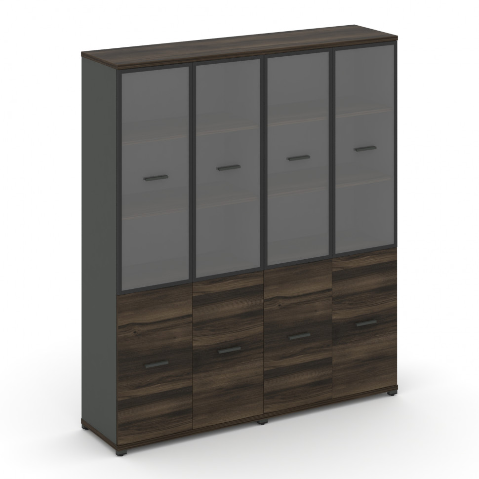 Concept Шкаф 2 широкие секции, 5 ниш CN.STS-522 RPB A Дуб Мали/Антрацит/Металл Антрацит/Прозрачный 1 Concept Шкаф 2 широкие секции, 5 ниш CN.STS-522 RPB A Дуб Мали/Антрацит/Металл Антрацит/Прозрачный 1