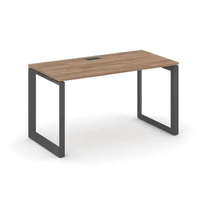 Style Project Стол письменный SN-59O.SP-003 Дуб Табак/Металл Антрацит/Черный Заглушка 1380*600*750